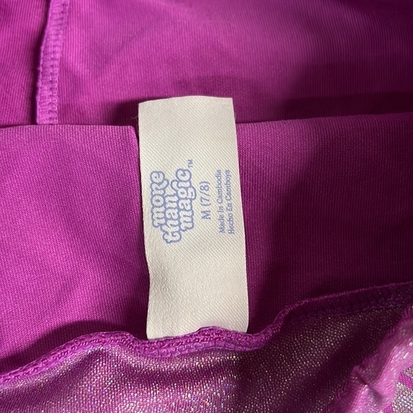 𝅺Silver and Purple Girls Athletic Shorts - Picture 3 of 3